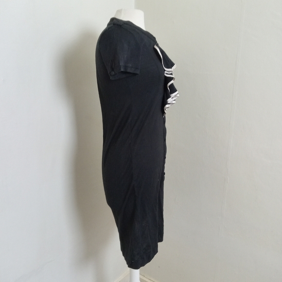 H & M Victor Rolf Short Sleeve Button Front Shift Dress Size 6 - Picture 2 of 10